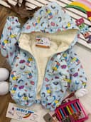 بارانی (سوییشرت کرکی) یونیکورن آبی 1293