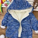 سوییشرت بارانی تو کرک ماشین آبی 1293