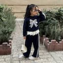 ست بلوز شلوار پاپیون توری 1364