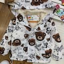 سوییشرت ( بارانی) تو کرک تدی سفید 1297